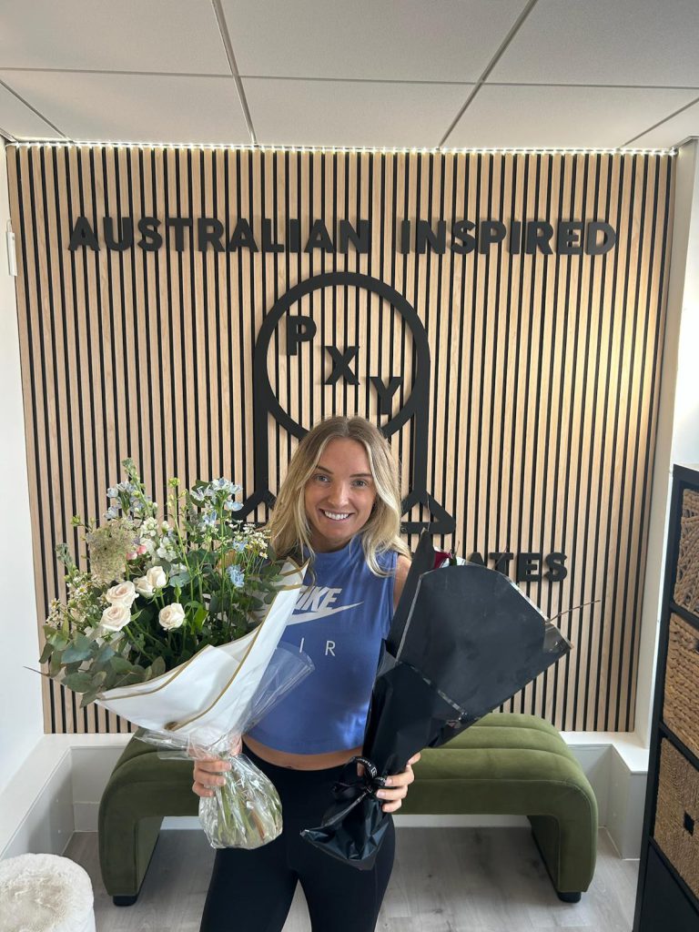 Founder Olivia in the PXY Reformer Pilates studio in Didsbury